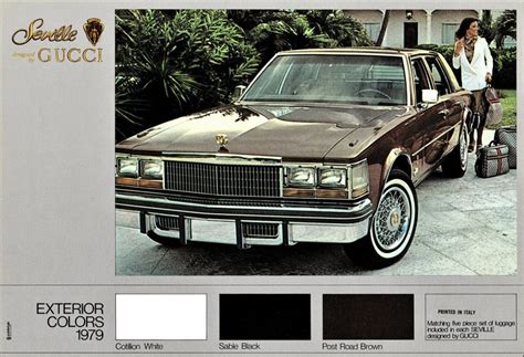 gucci seville car|1979 cadillac seville gucci edition.